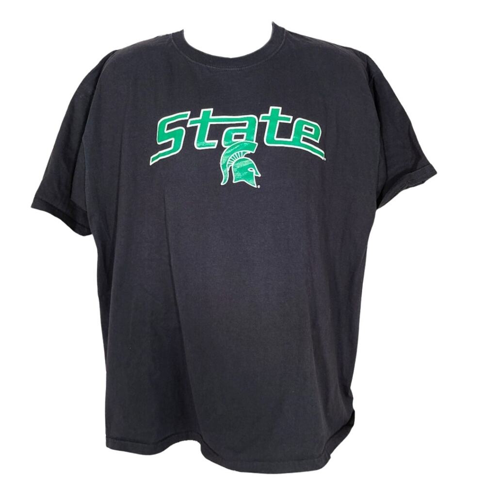 Fruit of the Loom black Michigan state Spartans single stitch t-shirt size xl